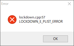 lockdown.cpp:57のLOCKDOWN_E_PLIST_ERROR