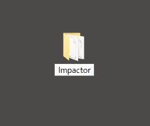 デスクトップに移動し「Impactor」に変更